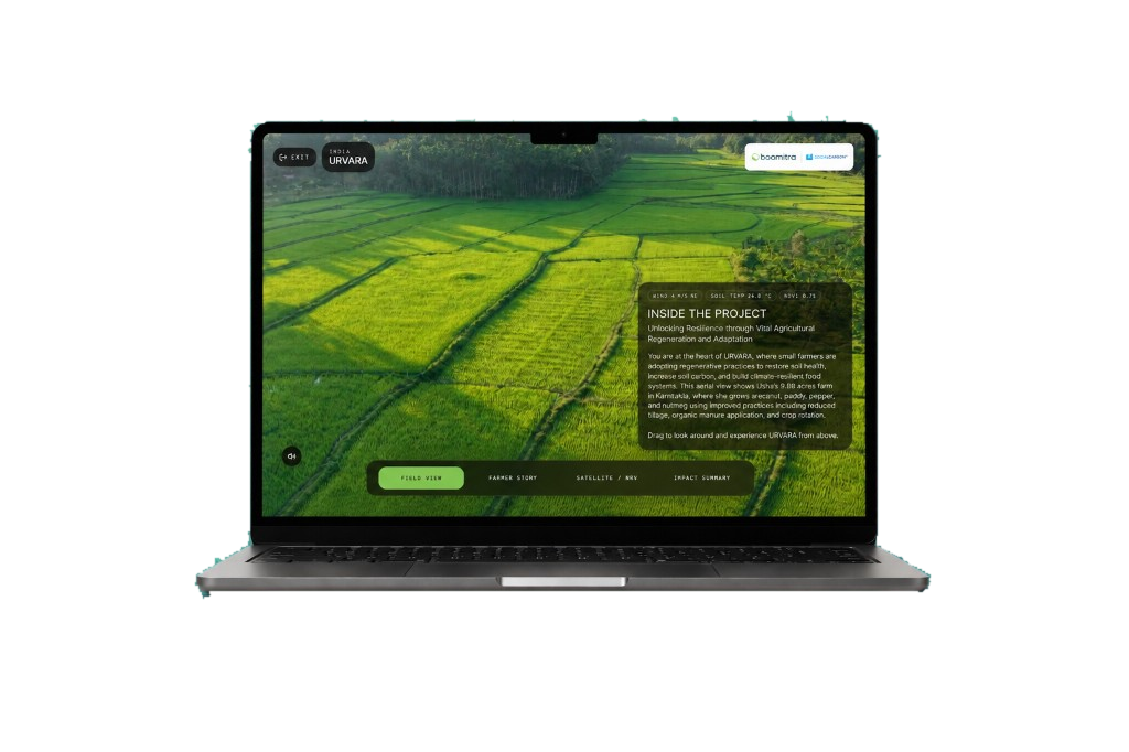 Carbon Project Virtual Tour flat illustration cover